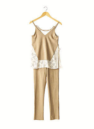 Set pantaloni bej POUPETTE ST BARTH femeie