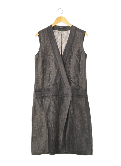 Rochie midi gri NITYA femeie