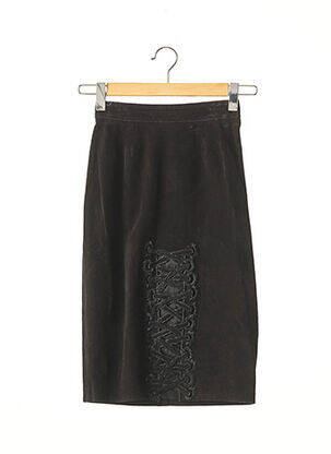 Fustă midi talie cu cleme negru NINA RICCI femeie