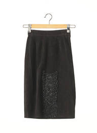 Fustă midi talie cu cleme negru NINA RICCI femme