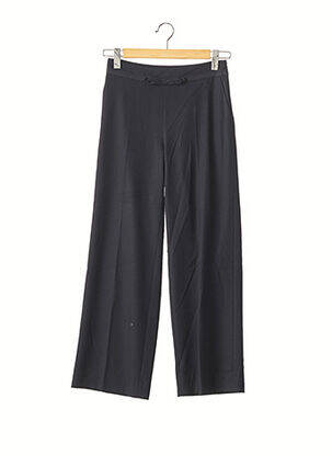 Pantalon larg închidere cu fermoar lateral talie înaltă albastru CAROLINA HERRERA femeie