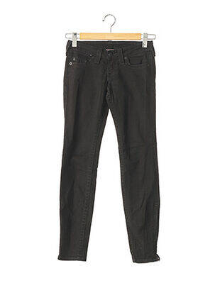Blugi cu croială slim subțire talie joasă negru TRUE RELIGION femeie