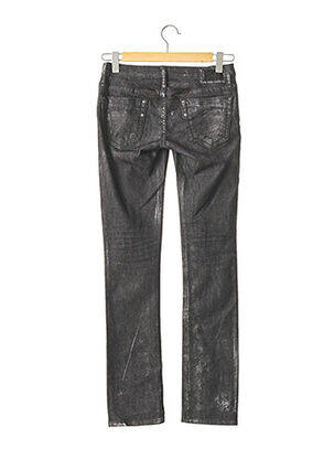 Pantalon drept elasticitate talie joasă negru ROBIN'S JEAN femeie