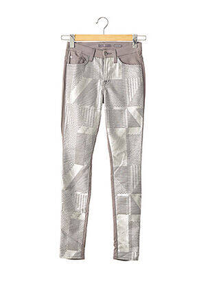 Pantalon slim talie înaltă talie înaltă gri 7 FOR ALL MANKIND femeie