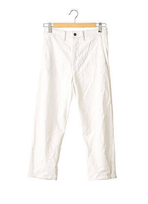 Pantalon drept alb VINCE. femeie