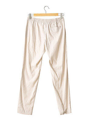 Pantalon drept talie elastică bej FABIANA FILIPPI femme