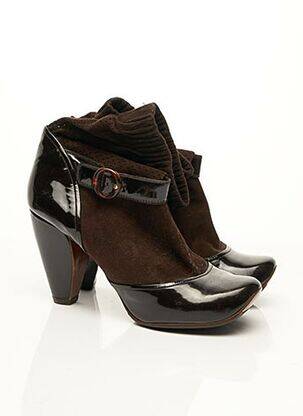 Botine/ghete nubuc toc de 7 la 9 cm maro MARC JACOBS femeie