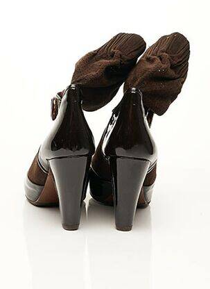 Botine/ghete nubuc toc de 7 la 9 cm maro MARC JACOBS femeie