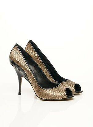 Pantofi cu toc galben DONNA KARAN femeie