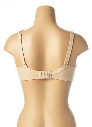 Sutien efect material satinat sutien balconet cu decolteu înalt culoare piersică SIMONE PERELE femeie