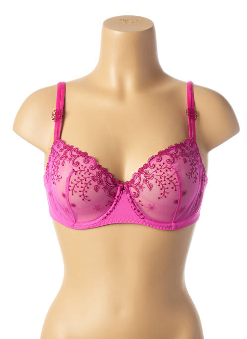 Sutien broderie roz SIMONE PERELE femme