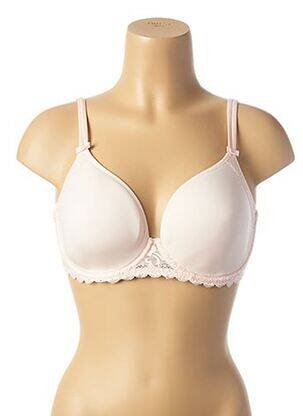 Sutien efect material satinat top sutien modelat roz SIMONE PERELE femeie