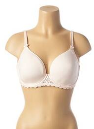 Sutien efect material satinat top sutien modelat roz SIMONE PERELE femme