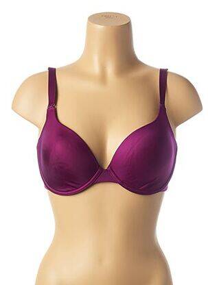 Sutien efect material satinat top sutien modelat violet SIMONE PERELE femeie