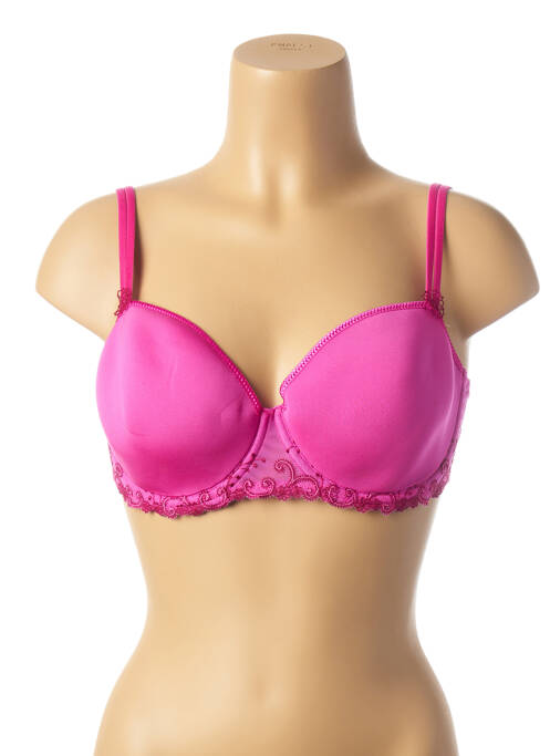 Sutien țesătură dantelă top sutien modelat roz SIMONE PERELE femme