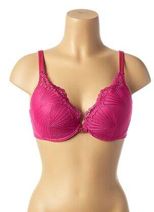 Sutien broderie top sutien modelat roz IMPLICITE femeie