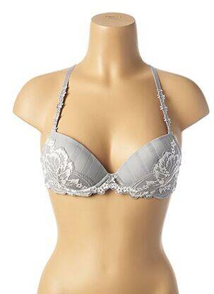 Sutien țesătură dantelă top sutien modelat gri SIMONE PERELE femme