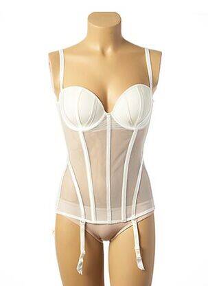 Body de lenjerie alb IMPLICITE femeie