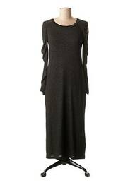 Rochie lungă mâneci lungi mâneci lungi negru BSB femeie