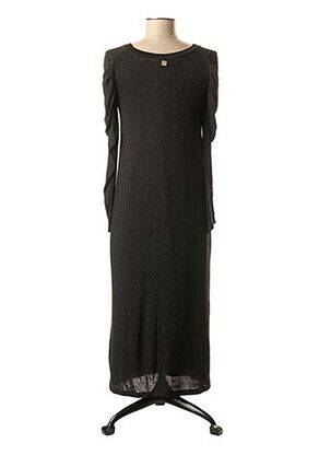 Rochie lungă mâneci lungi mâneci lungi negru BSB femeie