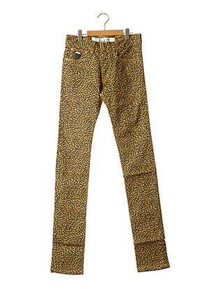 Pantalon slim galben APRIL 77 femeie