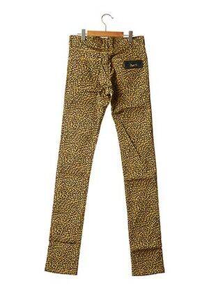 Pantalon slim galben APRIL 77 femeie