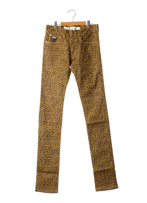 Pantalon slim galben APRIL 77 femeie