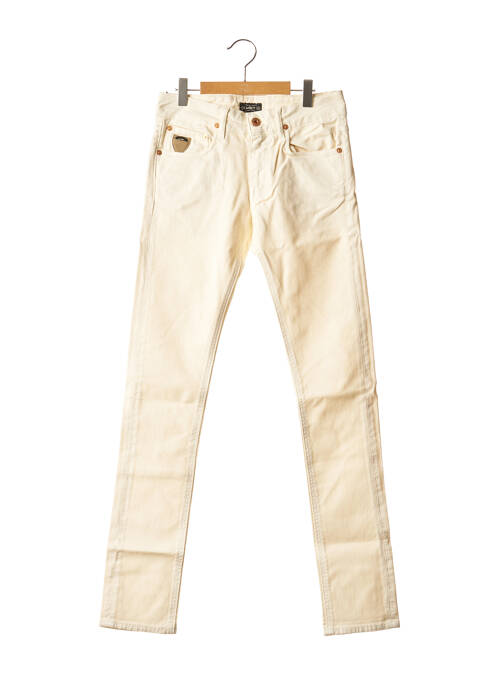 Blugi cu croială slim bej APRIL 77 femeie