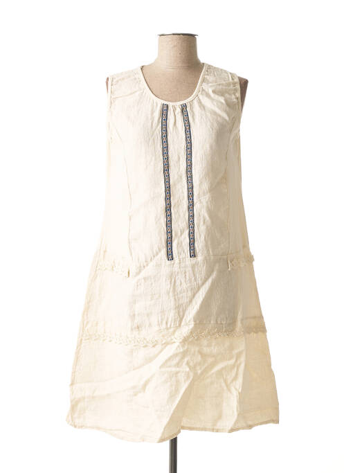 Rochie midi bej MADE IN ITALY femeie