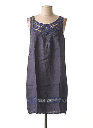 Rochie midi albastru MADE IN ITALY femeie