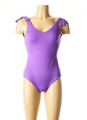 Costum de baie dintr-o singură piesă bretele elastice reglabile violet SIMONE PERELE femeie