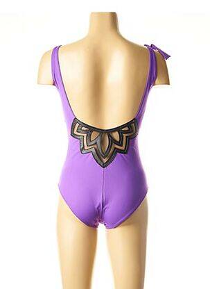 Costum de baie dintr-o singură piesă bretele elastice reglabile violet SIMONE PERELE femeie