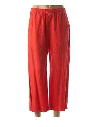 Pantalon trei sferturi portocalie ISCHIKO femeie