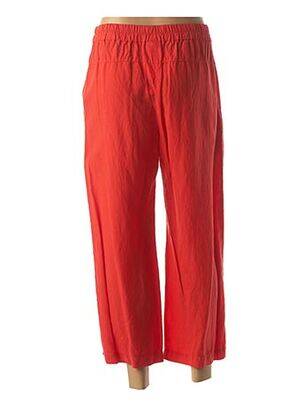 Pantalon trei sferturi portocalie ISCHIKO femeie