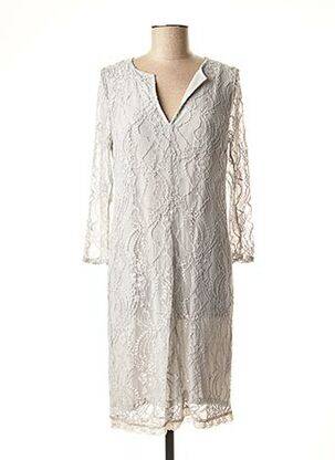 Rochie midi gri LAUREN VIDAL femeie