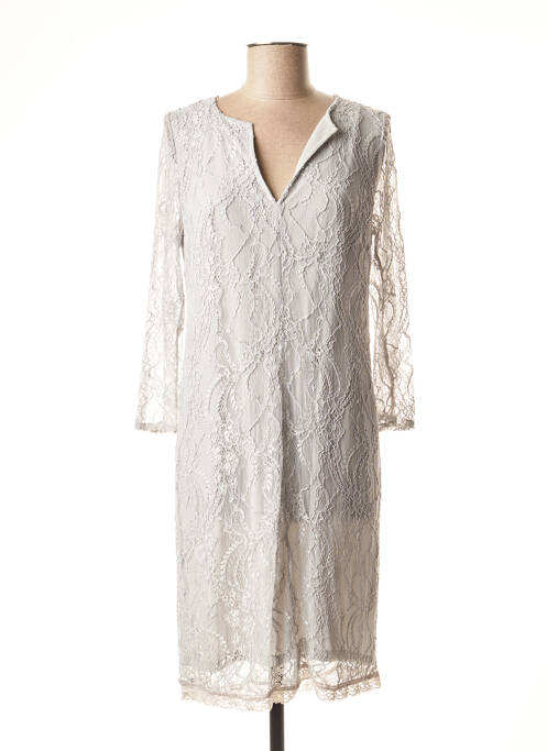 Rochie midi gri LAUREN VIDAL femeie