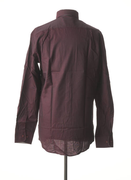 Cămașă cu mâneci lungi violet SEIDEN STICKER bărbat