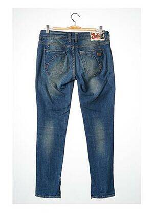 Pantalon 7/8 elasticitate talie joasă albastru REIKO femeie