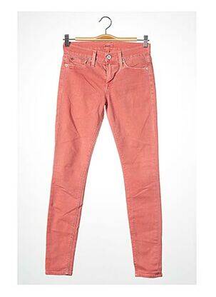 Blugi cu croială slim roșu HUDSON femeie