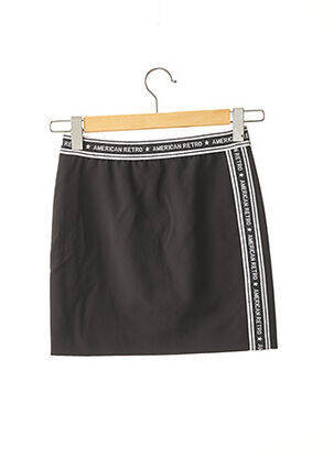 Fustă scurtă căptușeală negru AMERICAN RETRO femeie