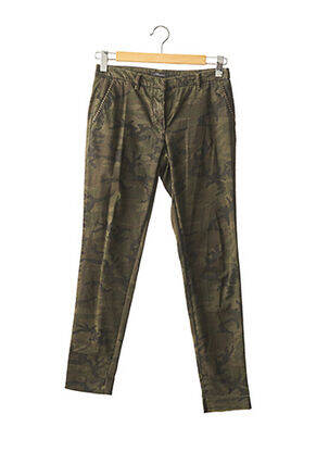 Pantalon 7/8 elasticitate talie joasă verde MASON'S femeie