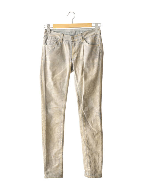 Pantalon slim talie joasă talie joasă gri 7 FOR ALL MANKIND femme