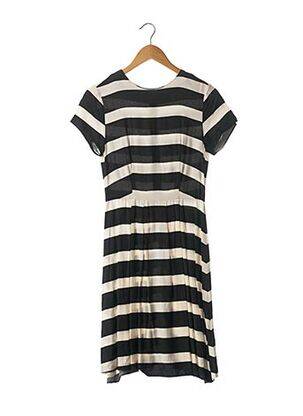 Rochie midi mâneci scurte mâneci scurte negru SANS MARQUE femeie