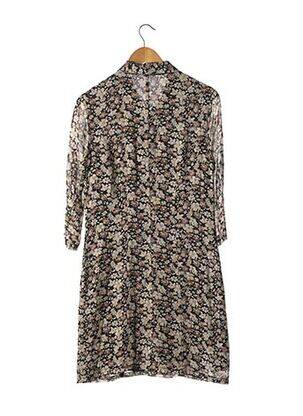 Rochie midi imprimeu floral mâneci 3/4 negru OLIVIER STRELLI femeie