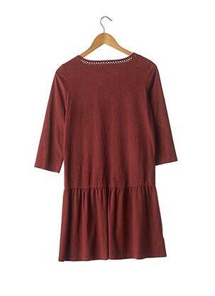 Rochie scurtă mâneci 3/4 mâneci 3/4 roșu SANS MARQUE femeie