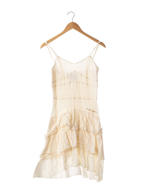 Rochie midi bej POUSSIERE D'ETOLE femeie