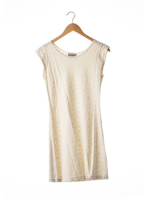 Rochie scurtă bej IKKS femeie