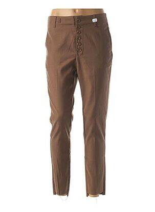 Pantalon 7/8 elasticitate mărime normală maro SACK'S femeie