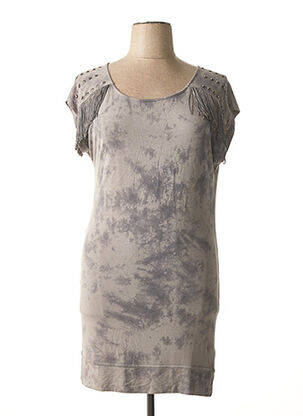 Rochie midi mâneci scurte mâneci scurte gri LIU JO femeie