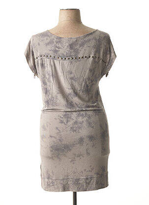 Rochie midi mâneci scurte mâneci scurte gri LIU JO femeie